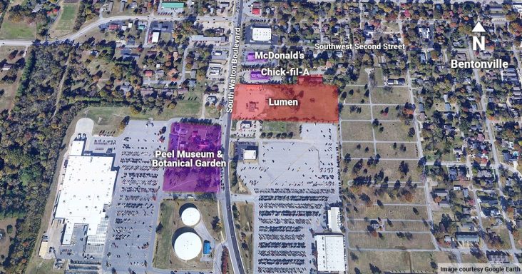 Lumen Bentonville map