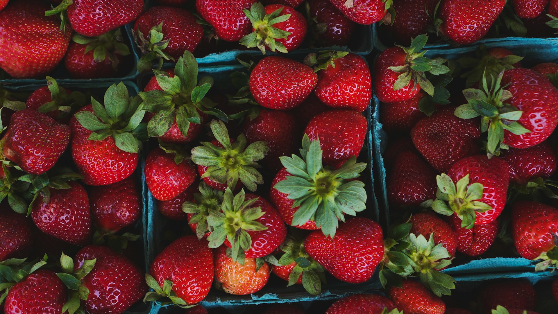 Strawberries in baskets